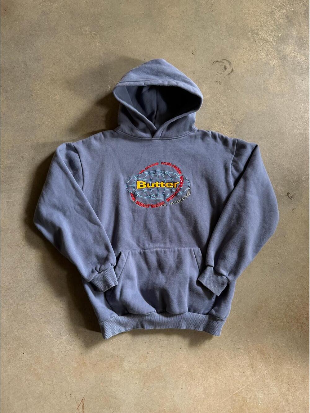 Butter Worldwide Baby Blue Hoodie Sz S